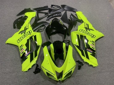 Affordable 2007-2008 Kawasaki ZX6R Motorcycle Fairings - Neon Yellow Black Icon Australia
