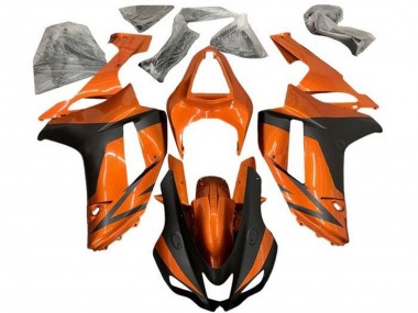 Affordable 2007-2008 Kawasaki ZX6R Motorcycle Fairings - Orange Matte Black Australia