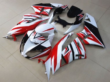 Affordable 2009-2012 Kawasaki ZX6R Motorcycle Fairings - White Red Black Australia