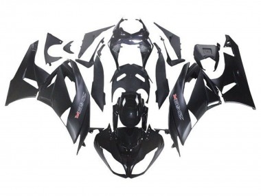 Affordable 2009-2012 Kawasaki ZX6R Motorcycle Fairing Kits - Glossy Black Matte Black Australia
