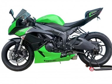 Affordable 2009-2012 Kawasaki ZX6R Motorcycle Fairings - Green Matte Black Australia