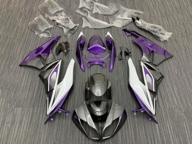 Affordable 2009-2012 Kawasaki ZX6R Motorcycle Fairings - Purple White Silver Black Australia