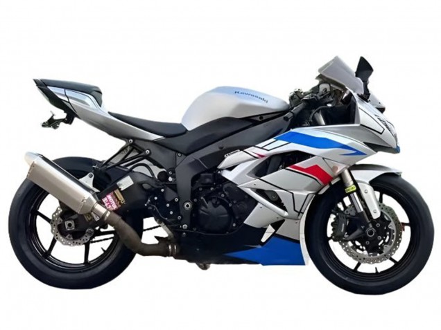 2009-2012 Kawasaki ZX6R Motorcycle Fairings - White Blue Red Black Australia