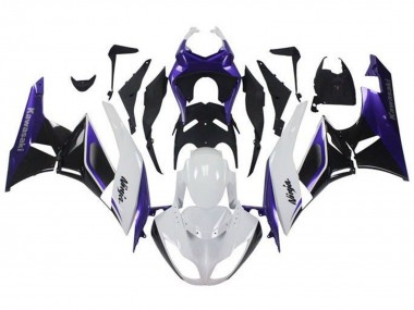 Affordable 2009-2012 Kawasaki ZX6R Motorcycle Fairings - Purple White Black Australia