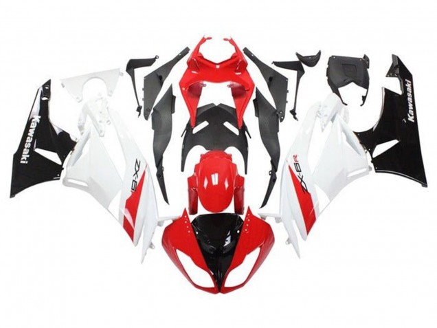 2009-2012 Kawasaki ZX6R Motorcycle Fairings - Red White Black Australia