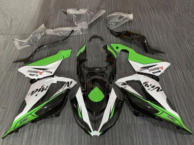 Affordable 2013-2018 Kawasaki ZX6R Motorcycle Fairings - Green White Black Australia
