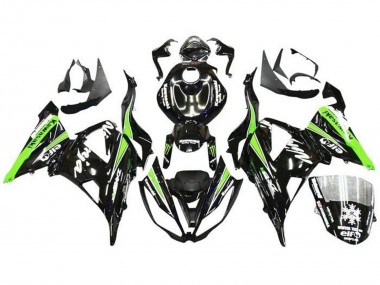 Affordable 2013-2018 Kawasaki ZX6R Motorcycle Fairings - Glossy Black Green White Monster Snow Australia