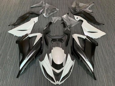 Affordable 2013-2018 Kawasaki ZX6R Motorcycle Fairing Kits - White Matte Black Australia