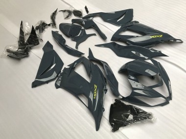 Affordable 2013-2018 Kawasaki ZX6R Motorcycle Fairings - Dark Grey Yellow Australia