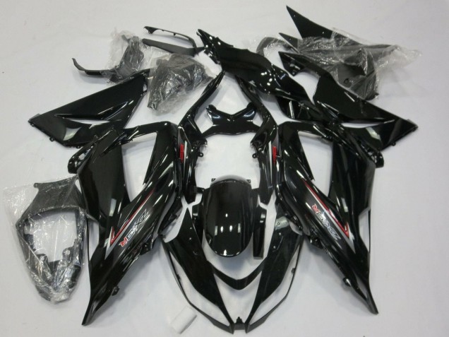 2013-2018 Kawasaki ZX6R Motorcycle Fairings - Glossy Black Silver Red Australia