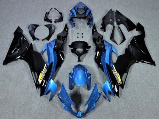 2019-2022 Kawasaki ZX6R Motorcycle Fairings - Blue Glossy Black Yellow Australia