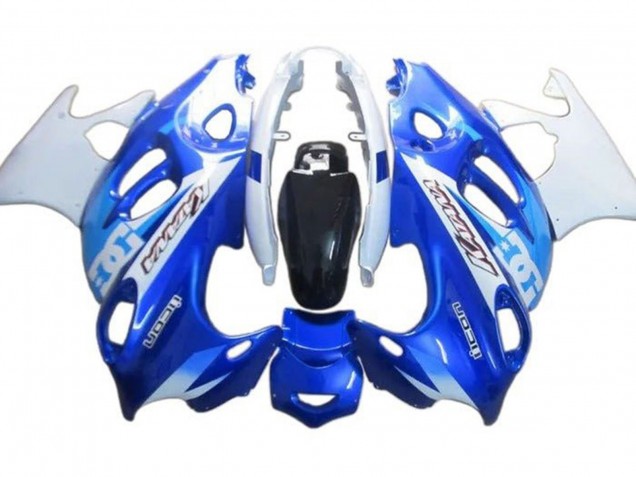 2004-2006 Suzuki GSX600F/GSX750F Motorcycle Fairings - White Blue DC Australia