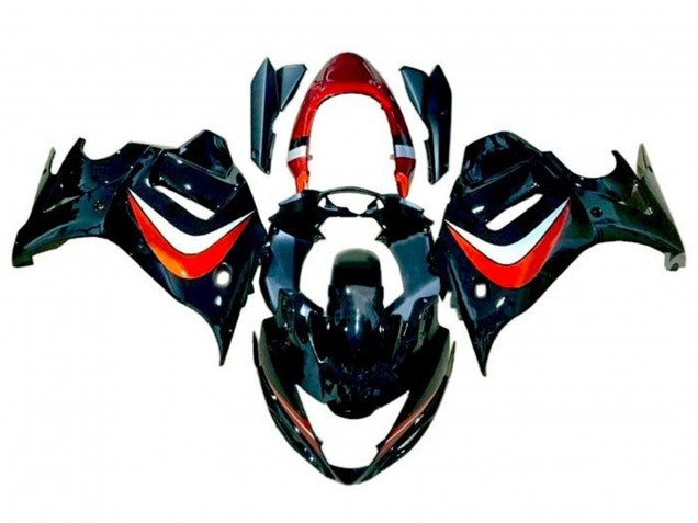 2008-2013 Suzuki GSX650F Motorcycle Fairings - Black Candy Orange Silver Australia