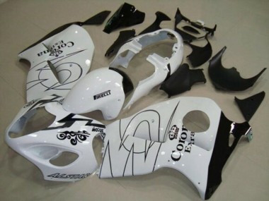 Affordable 1996-2007 Suzuki GSXR 1300 Hayabusa Motorcycle Fairings - White Black Corona Tribal Australia