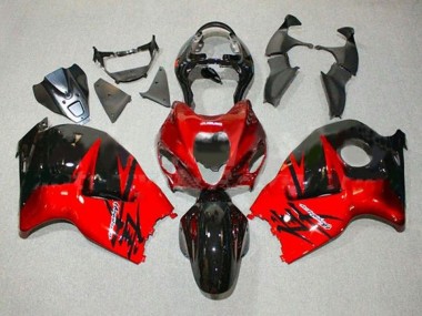 Affordable 1996-2007 Suzuki GSXR 1300 Hayabusa Motorcycle Fairings - Red Glossy Black Australia
