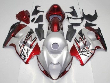 Affordable 1996-2007 Suzuki GSXR 1300 Hayabusa Motorcycle Fairings - Silver Candy Red Black Australia