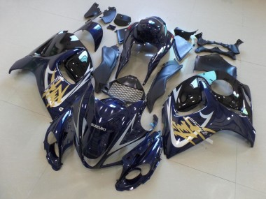 Affordable 2008-2020 Dark Blue Black Gold Silver Suzuki GSXR 1300 Hayabusa Motorcycle Fairings Australia