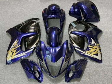 Affordable 2008-2020 Dark Blue Black Gold Suzuki GSXR 1300 Hayabusa Motorcycle Fairings Australia