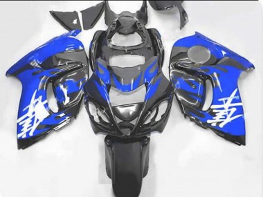 Affordable 2008-2020 Black Blue Flame Suzuki GSXR 1300 Hayabusa Motorcycle Fairings Australia