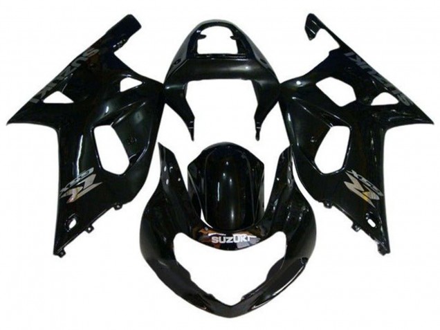 2000-2002 Suzuki GSXR1000 Motorcycle Fairings - Glossy Black Chrome Australia