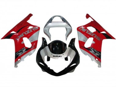 Affordable 2000-2002 Suzuki GSXR1000 Motorcycle Fairings - Silver Red Black Australia