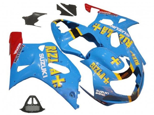 2000-2002 Suzuki GSXR1000 Motorcycle Fairings - Blue Yellow Red Rizla Australia