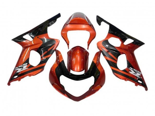 2000-2002 Suzuki GSXR1000 Motorcycle Fairings - Orange Black Australia