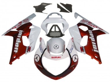Affordable 2000-2002 Suzuki GSXR1000 Motorcycle Fairings - White Red Jordan Australia