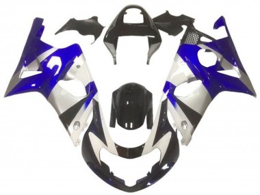 Affordable 2000-2002 Suzuki GSXR1000 Motorcycle Fairings - Silver Blue Glossy Black Australia