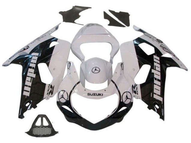 2000-2002 Suzuki GSXR1000 Motorcycle Fairings - White Black Jordan Australia
