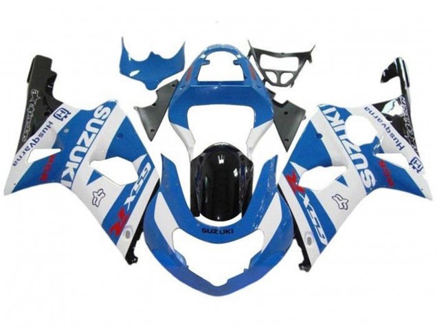 2000-2002 Suzuki GSXR1000 Motorcycle Fairings - White Light Blue Glossy Black Red Australia