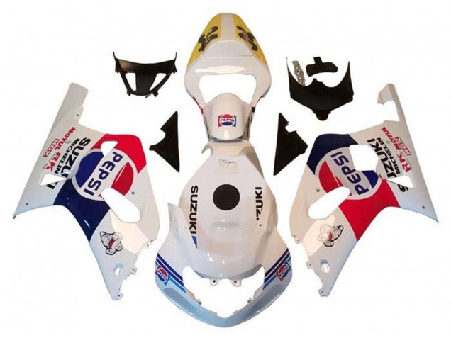 2000-2002 Suzuki GSXR1000 Motorcycle Fairings - White Red Blue Pepsi Australia