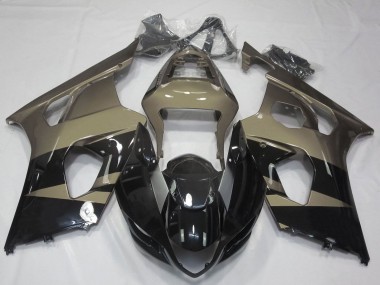 Affordable 2003-2004 Suzuki GSXR 1000 Motorcycle Fairings - Glossy Black Taupe Brown Australia