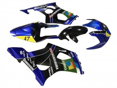 Affordable 2003-2004 Suzuki GSXR 1000 Motorcycle Fairings - Blue Yellow Black JOMO Australia