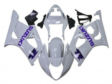 Affordable 2003-2004 Suzuki GSXR 1000 Motorcycle Fairings - White Purple Australia