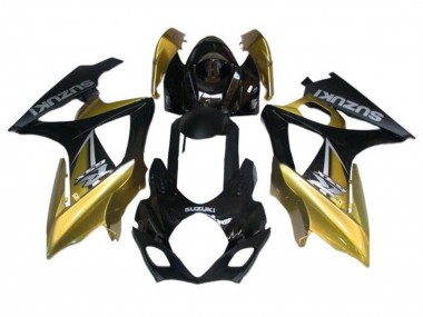 Affordable 2005-2006 Suzuki GSXR 1000 Motorcycle Fairings - Black Gold Silver Australia