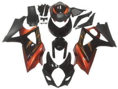 Affordable 2005-2006 Suzuki GSXR 1000 Motorcycle Fairings - Glossy Black Matte Black Orange Australia