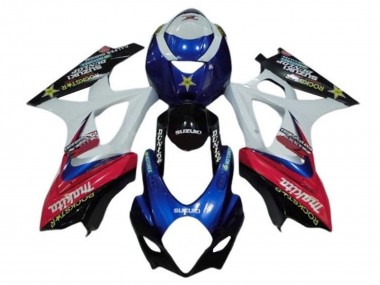 Affordable 2005-2006 Suzuki GSXR 1000 Motorcycle Fairings - White Red Blue Makita Australia