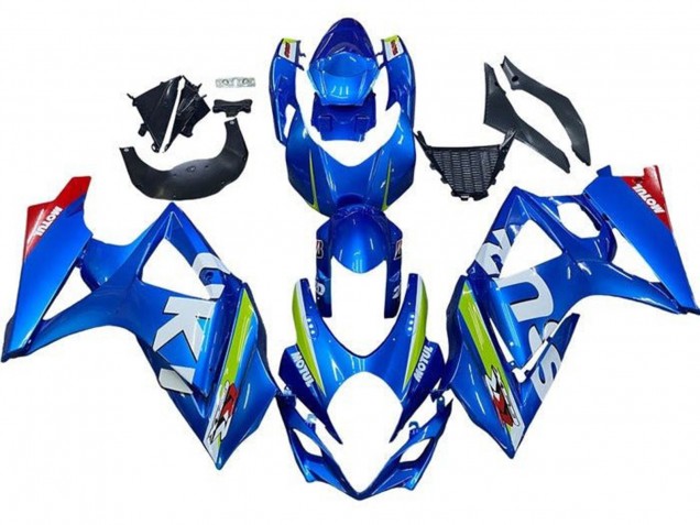 2005-2006 Suzuki GSXR 1000 Motorcycle Fairing - Blue Green White Red Australia
