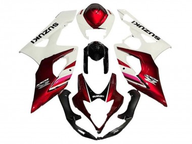 Affordable 2005-2006 Suzuki GSXR 1000 Motorcycle Fairings - White Candy Red Black Australia