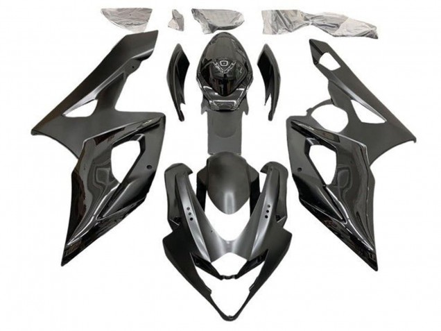 2005-2006 Suzuki GSXR 1000 Motorcycle Fairings - Glossy Black Half Matte Black Australia
