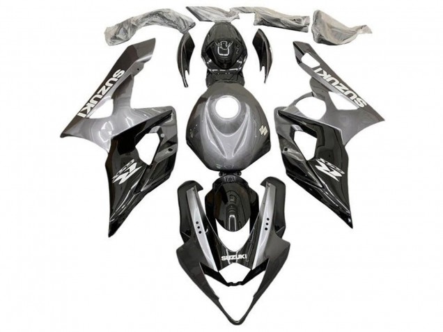 2005-2006 Suzuki GSXR 1000 Motorcycle Fairings - Silver Black Australia