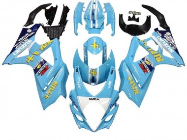 Affordable 2005-2006 Suzuki GSXR 1000 Motorcycle Fairings - Light Blue Yellow Black Rizla Australia