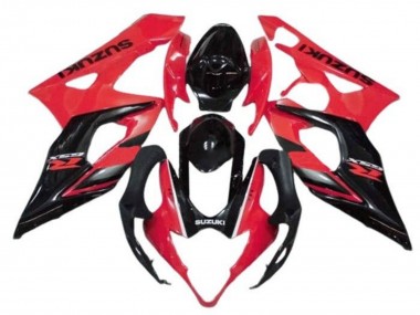 Affordable 2005-2006 Suzuki GSXR 1000 Motorcycle Fairings - Red Glossy Black Stripe Australia