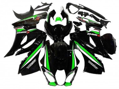 Affordable 2017-2024 Suzuki GSXR1000 Motorcycle Fairings - Black Green White Stripe Australia