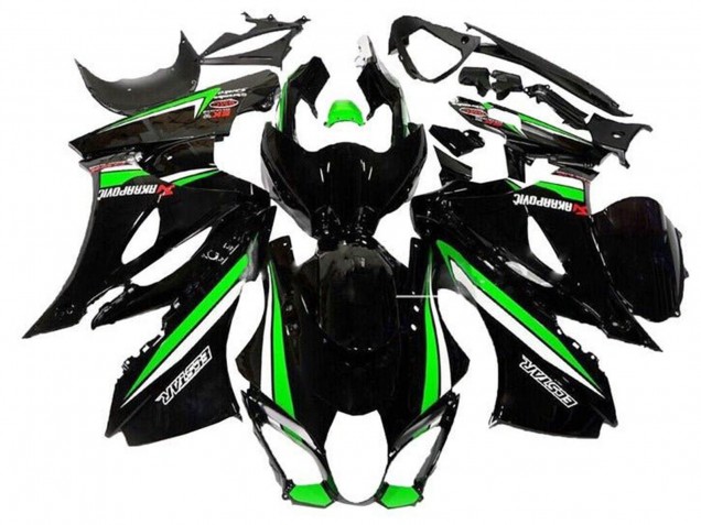 2017-2024 Suzuki GSXR1000 Motorcycle Fairings - Black Green White Stripe Australia