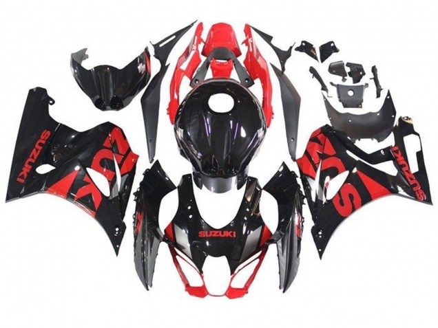 2017-2024 Suzuki GSXR1000 Motorcycle Fairings - Black Red Australia