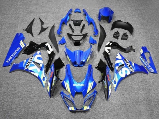 2017-2024 Suzuki GSXR1000 Motorcycle Fairings - Blue White Ecstar Australia