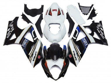 Affordable 2007-2008 Suzuki GSXR 1000 Motorcycle Fairings - White Blue Black VIRU Australia