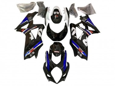 Affordable 2007-2008 Suzuki GSXR 1000 Motorcycle Fairings - Black White Blue Yoshimura Australia
